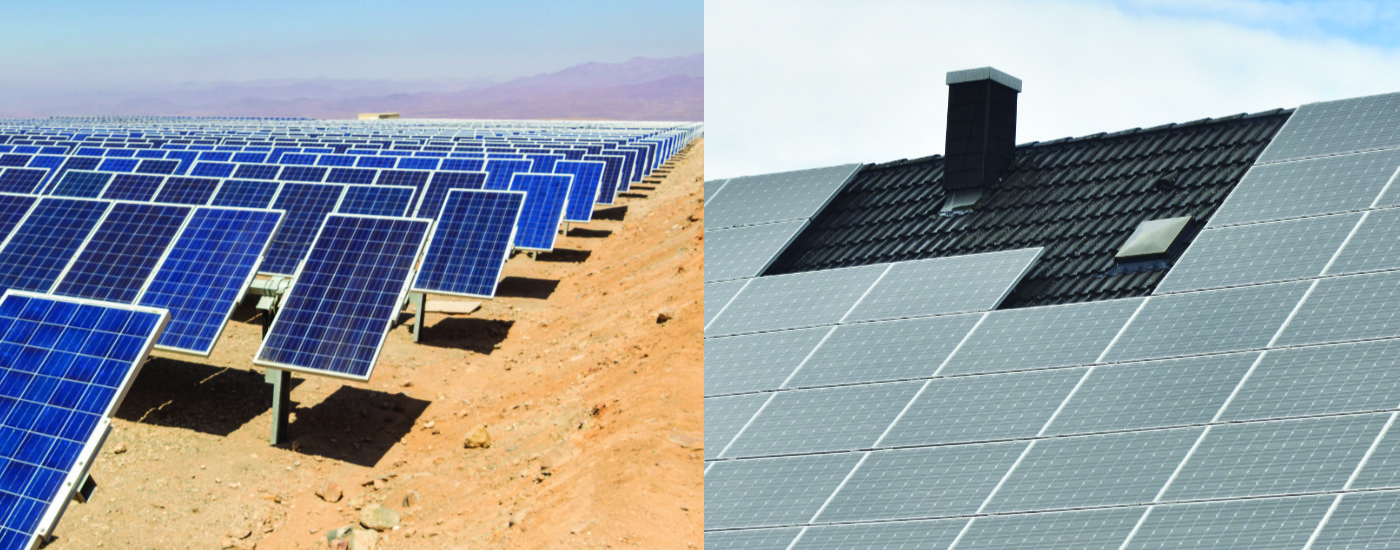 Foto Ist Import von Solarstrom aus Wüste sinnvoll? Photovoltaikanlage in der Wüste vs. auf einem europäischen Dach